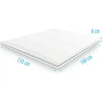 Droommatras Gel foam topdekmatras topper 160x210 dikte 6 cm