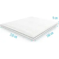 Droommatras Koudschuim Topdekmatras/topper 160x210 dikte 9 cm