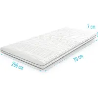 Droommatras Koudschuim Topdekmatras/topper 70x200 dikte 7 cm