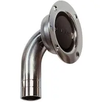 VETUS Airbleeding Nipple Round Angled Ss Zilver 25 mm