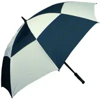 Longridge - dubbellaags - paraplu - double canopy - koningsblauw/wit