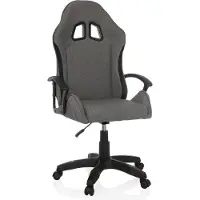 MyBuero Gamingstoel / bureaustoel GAMEBREAKER W01 stof grijs/zwart