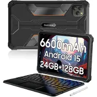 Blackview Active 5 - Tablet - Met Toetsenbord - 24GB RAM - 128GB ROM - Dual 4G SIM+WiFi - 8.68 inch - 6600mAh - Octa Core - Android 15 Bluetooth 5.2 - NFC - OTG - Zwart