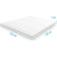 Droommatras Traagschuim NASA topdekmatras/topper 120x210 dikte 7 cm