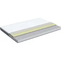 Beliani PICCOLO - Schuimmatras - Grijs - 80 x 200 cm - Polyester