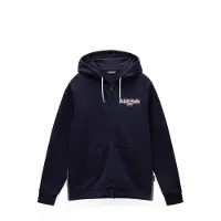 Napapijri Sweatvest 'B-Aylmer' nachtblauw / donkerrood / wit