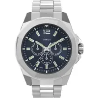 Timex Analoog horloge 'Essex Avenue' blauw / zilver