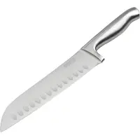 Nirosta 41832 Santoku keukenmes, Snijmes, 18 cm lemmet, Zilver, Roestvrij staal, 31 x 5 cm