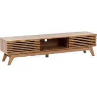 Beliani TOLEDO - TV-meubel - Bruin - 180 x 40 cm - Vezelplaat