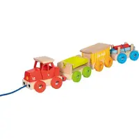 Goki Goederentrein - Gk-Rail - 55X7,6X8,8Cm - Hout - 2 Jaar