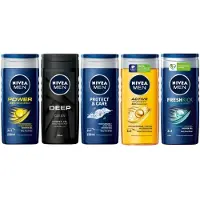 Nivea MEN Douchegel Mix Set - 5 Unieke MEN Geuren - 5 Stuks - Voordeelverpakking