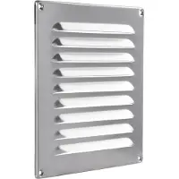 Star X Starx schoepenrooster enkele rij rvs 200 x 200 mm