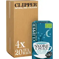 Clipper thee Clipper - Biologische Thee - Snore & Peace - Kamille & Lavendel - 4 x 20 theezakjes