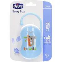 Chicco Fopspeenhouder 2 Fopspenen 0m + Lichtblauw 1 St Accessoires