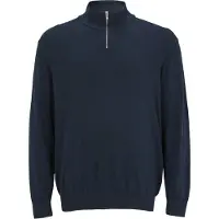 Jack & jones Plus Size Sweatshirt Met Halve Rits EU7XL US5XL Blauw