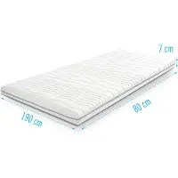 Droommatras Traagschuim NASA topdekmatras/topper 80x190 dikte 7 cm