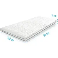 Droommatras Traagschuim NASA topdekmatras/topper 90x210 dikte 7 cm