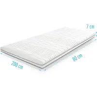 Droommatras Traagschuim NASA topdekmatras/topper 80x200 dikte 7 cm