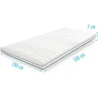Droommatras Traagschuim NASA topdekmatras/topper 100x190 dikte 7 cm