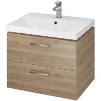 Cersanit Lara - Kast met wastafel, 45x59x45 cm, 2 laden, noten S801-143-DSM