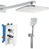 Novaservis Metalia 58 - Inbouw doucheset met kraan, 23x23 cm, 3 stralen, chroom SADA58051R,0