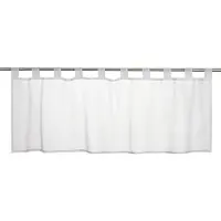 Elbersdrucke Bistro Gordijn Basic 48x140 cm wit transparant