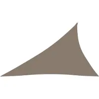 The Living Store Zonnezeil Driehoek 3x4x5m - Taupe Uv-beschermend