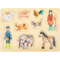 Small Foot forme puzzle Ferme bois junior 9 pièces