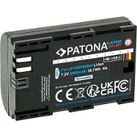 PATONA 1361, compatibel met Canon, 2250 mAh, 7,2 V, lithium-ion (Li-Ion) batterij
