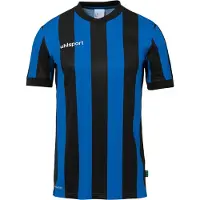 Uhlsport Retro Stripe Short Sleeve T-shirt Blauw M Man