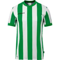 Uhlsport Retro Stripe Short Sleeve T-shirt Groen 11-12 Years Jongen