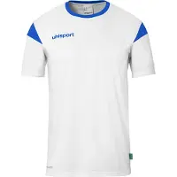 Uhlsport Squad 27 T-shirt met korte mouwen, heren - Wit / Koninklijkblauw