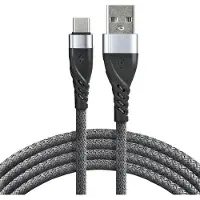 EverActive Usb-C-Kabel Voor Huawei Honor Oppo Realme 200Cm Snel 3A