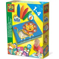 SES Creative SES - My First Krijtjes Dieren Kaarten