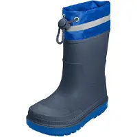 Playshoes Regenlaarzen blauw / marine / lichtgrijs