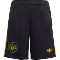 Adidas Sportbroek 'Manchester United Short 2025/2026' geel / zwart