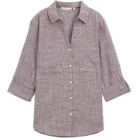 Tom Tailor Blouse bordeaux / wit
