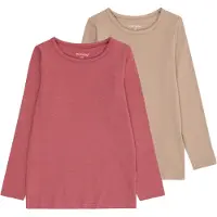 Minymo Shirt beige / lichtrood