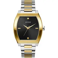 GUESS Analoog horloge 'Punctual' goud / zilver