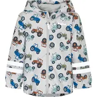 Playshoes Functionele jas enziaan / lichtgrijs / donkeroranje / zwart