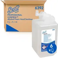 DryNites 6392 Handdesinfectiemiddel Met alcohol Schuim Geurloos1L Pak van 6