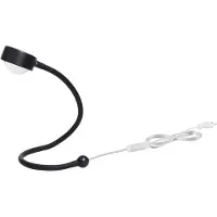 LIGHTME LED-bureaulamp Powerlens Snake, zwart, Werkkamer / Kantoor, metaal, Modern, LED bureaulamp