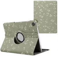 IMoshion 360° Draaibare Design Bookcase voor de Samsung Galaxy Tab A9 Plus - Green Flowers