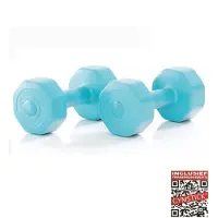 Gymstick Active Vinyl Dumbbell Set - Blauw - 2 x 3 kg
