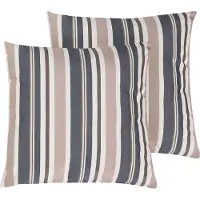 Beliani KASTOS - Tuinkussen set van 2 - Taupe - 40 x 40 cm - Polyester