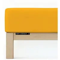 Schlafgut Soft Contact Jersey Flanel Hoeslaken L - 140x200 - 160x200 196 Yellow Deep
