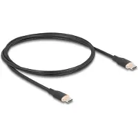 DeLOCK USB 2.0 Cable USB Type-C male to male PD 3.0 60 W 1 m black Silicone