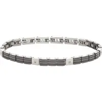 Breil Armband zwart / zilver