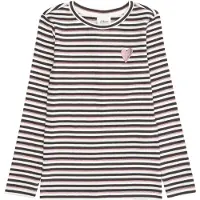 s.Oliver Shirt rosa / zwart / wit
