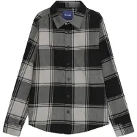 Only & Sons Junior Overhemd 'OSJGUDMUND' lichtgrijs / grijs gemêleerd / zwart